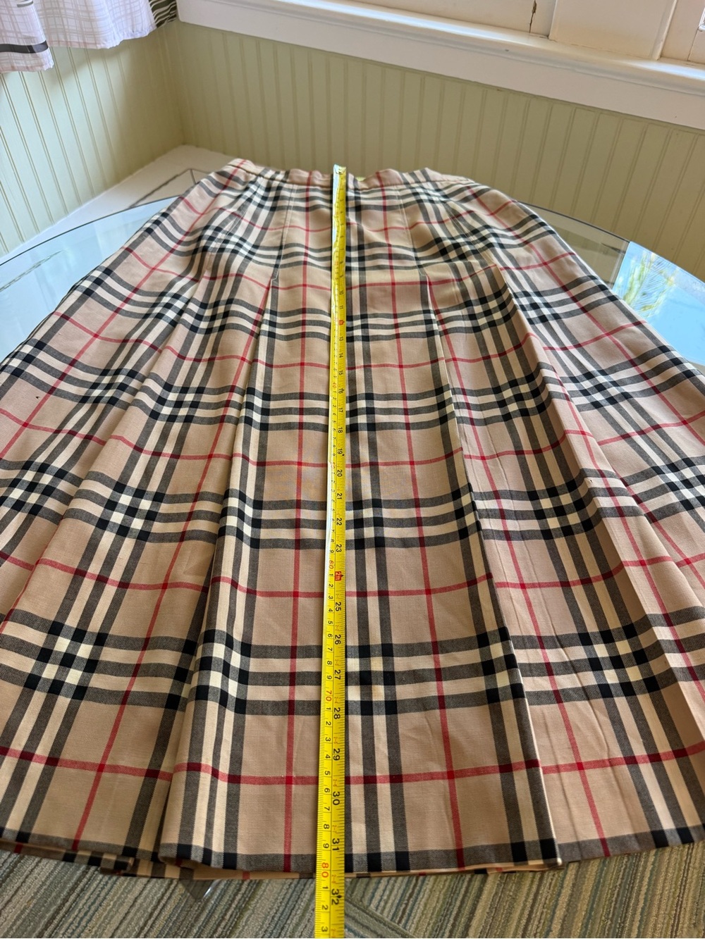 Burberry Nova Pleated Calf Length Skirt - Picture 4 of 8